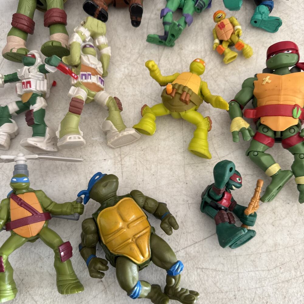 Big TMNT Teenage Mutant Ninja Turtles Action Figure Lot Some VTG - Picture 4 of 11
